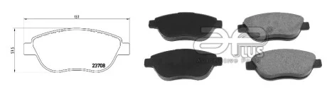 Колодки гальмівні APlus 71152BAAP