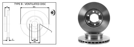 Диск гальмiвний, лiв/прав, пер APlus 61261AP