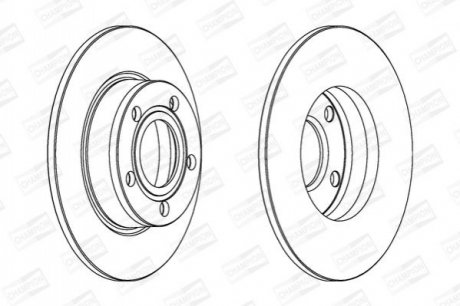 Диск гальмівний задній CHAMPION 562503CH