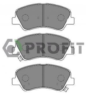 Колодки гальмівні дискові PROFIT 50000625