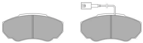 Колодки гальмівні передні 02-06 R15 (1.4t) FREMAX FBP1293 (фото 1)