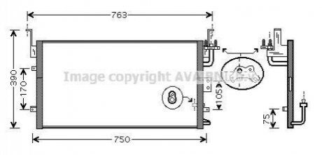 Радіатор кондиціонера AVA COOLING HY5135