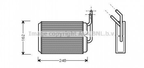 Радіатор пічки AVA COOLING RT6220