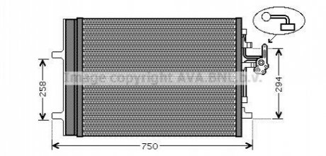 Автозапчасть AVA COOLING VO5161D