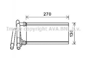 Автозапчасть AVA COOLING TO6706