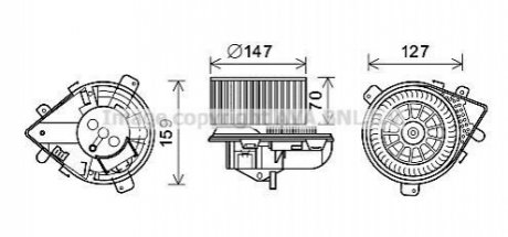 Автозапчасть AVA COOLING PE8395