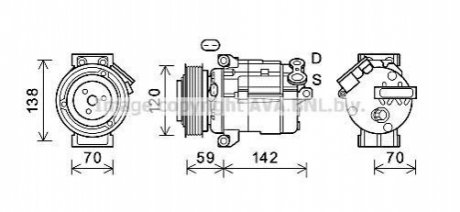 Автозапчасть AVA COOLING CTK063