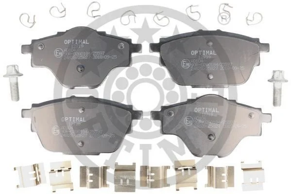 Колодки гальмівні (задні) Citroen C4/Peugeot 308 13-/3008/5008 16-/508 18- (Bosch) Q+ OPTIMAL 12719 (фото 1)