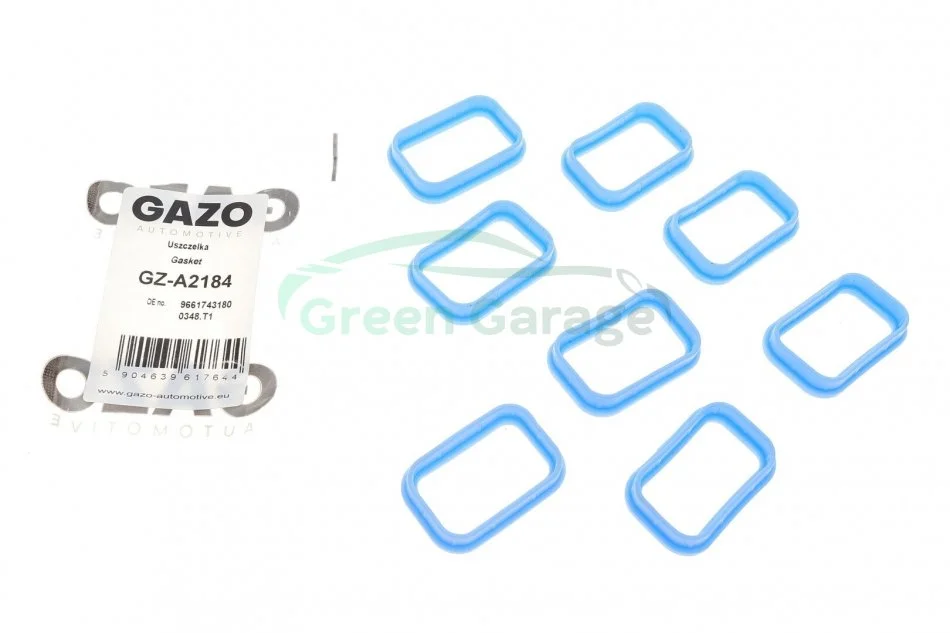 Прокладка колектора впускного Ford Transit 2.0TDCi/2.4TDCI 00- (к-кт 8шт) GAZO GZA2184 (фото 1)