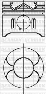 Поршень MB Vito (W639)/Sprinter 906 OM646 2.2CDI (88.00mm/STD) YENMAK 3104697000