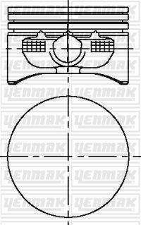 Поршень Opel Astra/Vectra/Combo 1.6i 01- (79.00mm/STD) YENMAK 3104215000