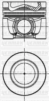 Поршень VW T5/T6 2.0TDI (81.01mm/STD) = 7150290000 YENMAK 3104341000