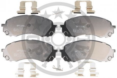 Колодки гальмівні (передні) Subaru Impreza 1.5/1.6 01-09 OPTIMAL 12727 (фото 1)