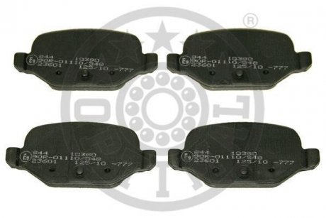 Гальмівні колодки, дискове гальмо (набір) OPTIMAL 10390 (фото 1)