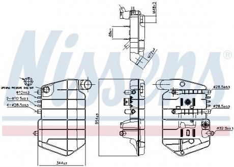 Розширювальний бак охолодження NISSENS 996042