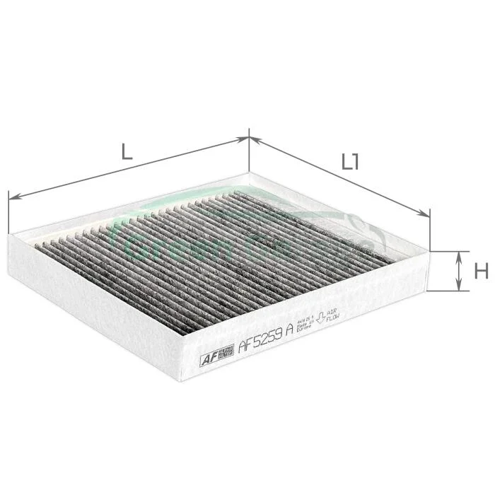 Фільтр салону KIA OPTIMA IV 15- вугільний (вир-во) ALPHA FILTER AF5259A (фото 1)