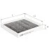 Фільтр салону KIA OPTIMA IV 15- вугільний (вир-во) ALPHA FILTER AF5259A (фото 1)
