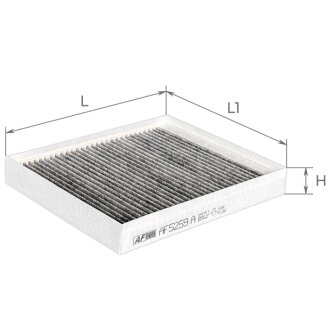 Фільтр салону KIA OPTIMA IV 15- вугільний ALPHA FILTER AF5259A