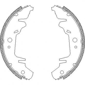 Гальмівні колодки (набір) WOKING Z402000