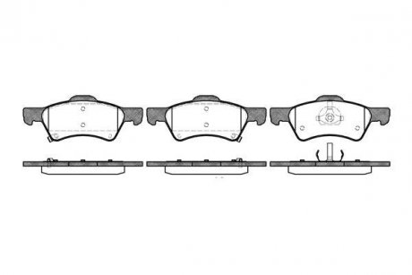 Гальмівні колодки, дискове гальмо (набір) WOKING P910302