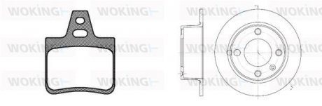 Комплект тормозов WOKING 8002300