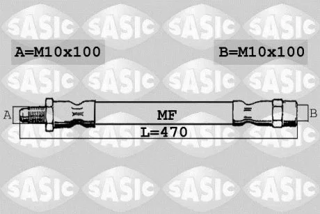 Гальмівний шланг SASIC SBH0180