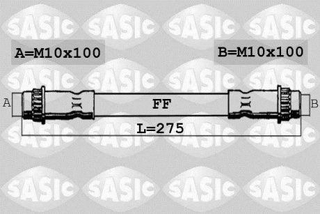 Шланг гальмівний SASIC SBH0175