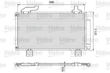 Радіатор кондиціонера VALEO 814417