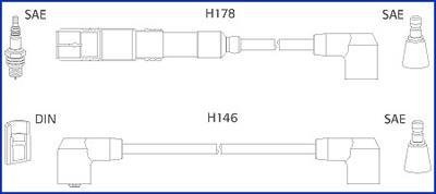 Дроти запалення, набір HITACHI 134756