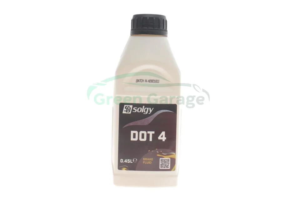 Рідина гальмівна DOT 4 (0,45 L) SOLGY 504008 (фото 1)