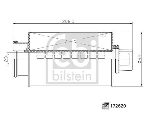 Фільтр масляний FEBI BILSTEIN 172620 (фото 1)