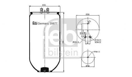 Сильфон пневматичної підвіски FEBI BILSTEIN 35677