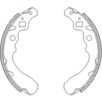 DAIHATSU Колодки гальмівні барабанні CUORE L80 850 85-87 165x26 REMSA 4390.00 (фото 1)