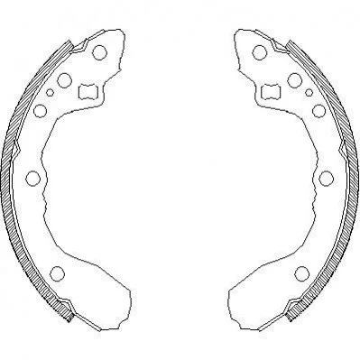 MAZDA Колодки гальмівні барабанні 626 1.6 83-12 /87 200X26 REMSA 4344.00 (фото 1)