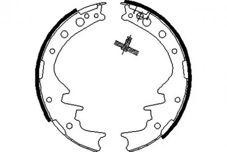 PARTS TOYOTA Гальмівні колодки барабанні HIACE IV 95- KAVO KBS9926