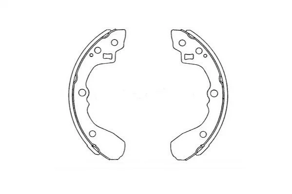PARTS MAZDA Щеки тормозные 626 1.6 83-12 /87 200X26 KAVO KBS4407 (фото 1)