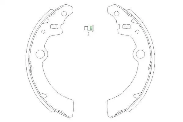 PARTS щоки гальм. SUZUKI Ignis, Wagon R+ KAVO KBS8907 (фото 1)