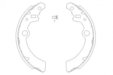 PARTS щоки гальм. SUZUKI Ignis, Wagon R+ KAVO KBS8907