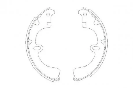 PARTS щоки гальмівні TOYOTA Corolla -00 KAVO KBS9918