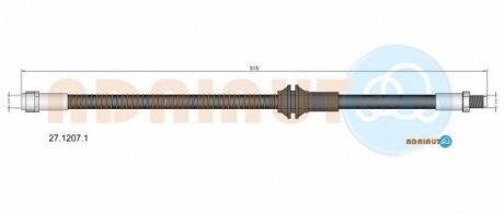 DB шланг гальмівний передн. GLK-CLASS 08- ADRIAUTO 27.1207.1
