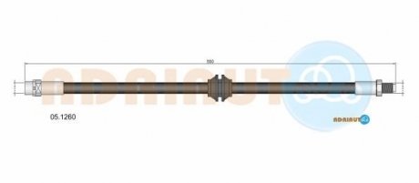 BMW шланг гальмів.передн.Mini 06- ADRIAUTO 05.1260
