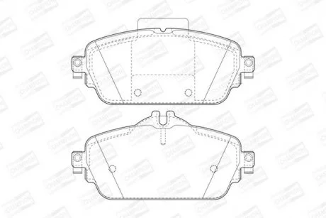 Гальмівні колодки перед. MB C-Class (W205)/E-Class (W213) 13-23 (TRW) CHAMPION 573671CH