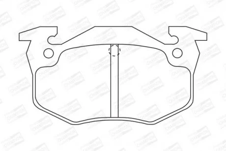 Гальмівні колодки зад. Peugeot 206 99-/Renault Megane I 96-03 CHAMPION 571334CH