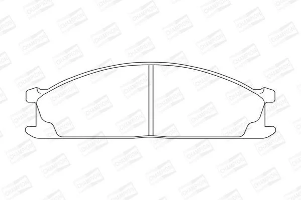 NISSAN гальмівні колодки передні Urvan E24,Terrano I,II,Pathfinder,Ford,Subaru CHAMPION 572373CH (фото 1)