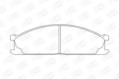 NISSAN гальмівні колодки передні Urvan E24,Terrano I,II,Pathfinder,Ford,Subaru CHAMPION 572373CH