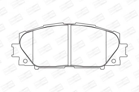 TOYOTA колодки гальмівні дискові YARIS 1.0 10-, YARIS / VIOS 1.3 05-13 CHAMPION 572578CH