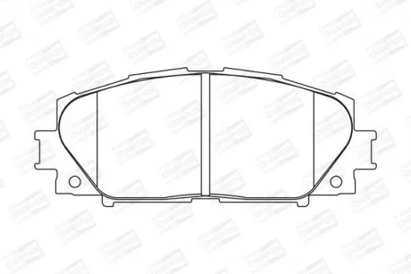 TOYOTA колодки гальмівні дискові YARIS 1.0 10-, YARIS / VIOS 1.3 05-13 CHAMPION 572578CH