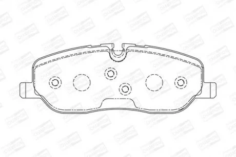 LANDROVER гальмівні колодки передн. Range Rover Sport 05-, Discovery 04- CHAMPION 572521CH