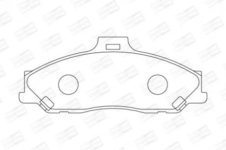 MAZDA гальмівні колодки передні B-serie,BT-50,Ford Ranger 1.8/3.0 96- CHAMPION 572537CH