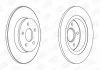 КОМПЛ.2 ШТ/ Гальмівний диск зад. FORD C-max,Focus II/Volvo C30,S40,V40/V50 03- (280*11, 16") CHAMPION 562411CH (фото 1)
